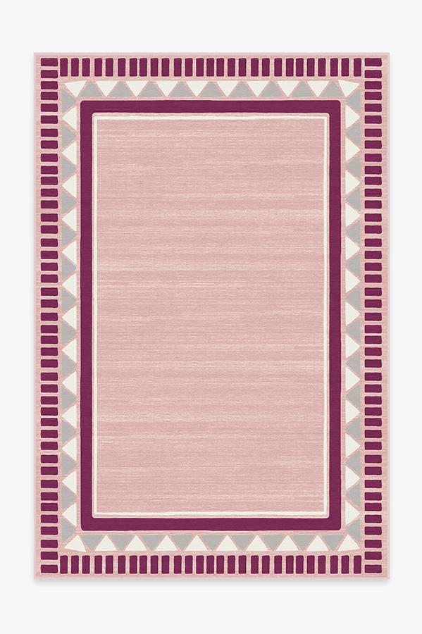 Fun Shapes Pink Rug 6'x9' | Stain-Resistant