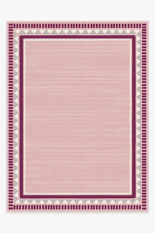 Fun Shapes Pink Rug 9'x12' | Stain-Resistant