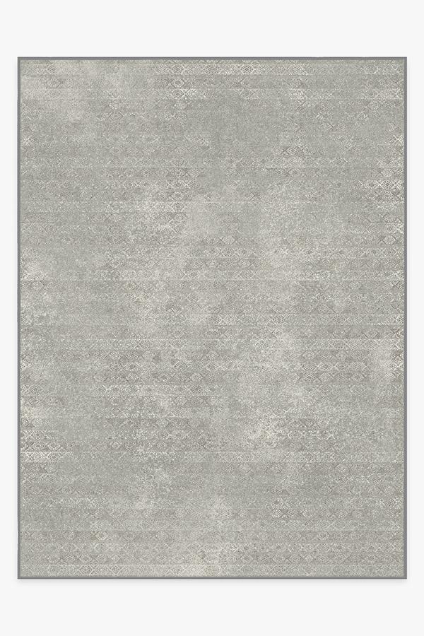 Gabbeh Grey Rug 9'x12' | Stain-Resistant