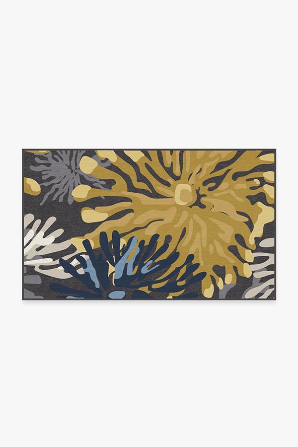 Genevieve Floral Grey Rug 3'x5' | Stain-Resistant