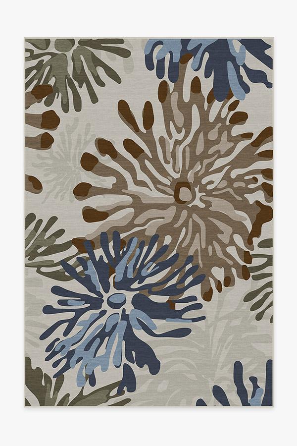 Genevieve Floral Natural Rug 6'x9' | Stain-Resistant