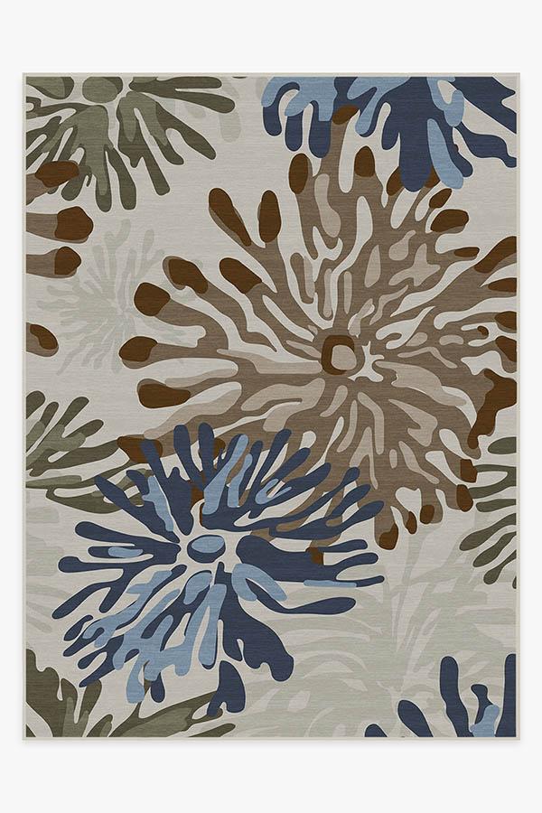 Genevieve Floral Natural Rug 9'x12' | Stain-Resistant