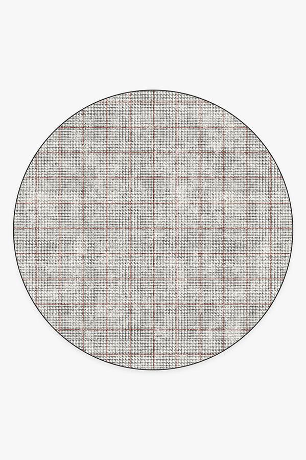 Glen Plaid Rug 8' Round | Stain-Resistant