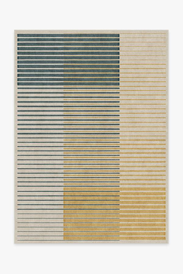 Gradasi Teal Quartz Rug 5'x7' | Stain-Resistant
