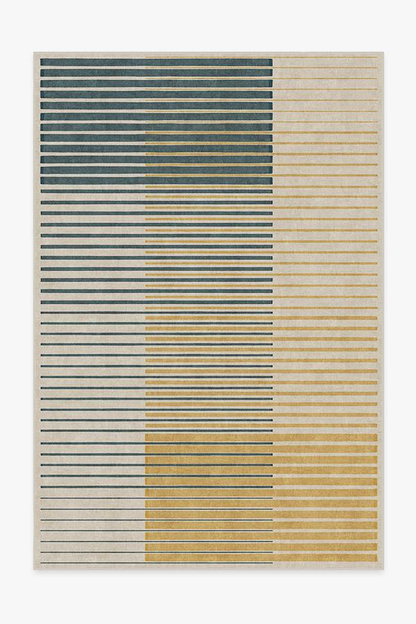 Gradasi Teal Quartz Rug 6'x9' | Stain-Resistant