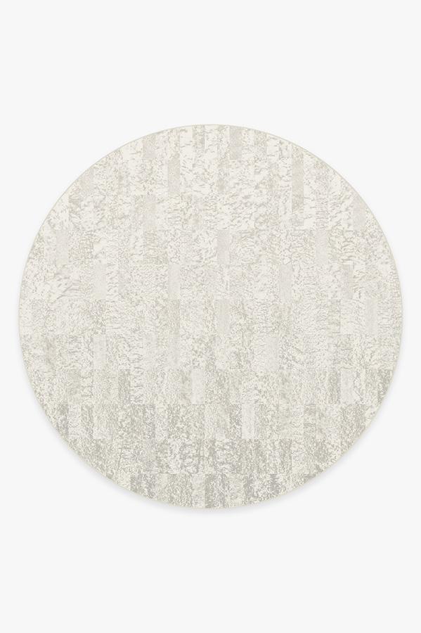 Granite Ombre Light Grey Rug 8' Round | Stain-Resistant