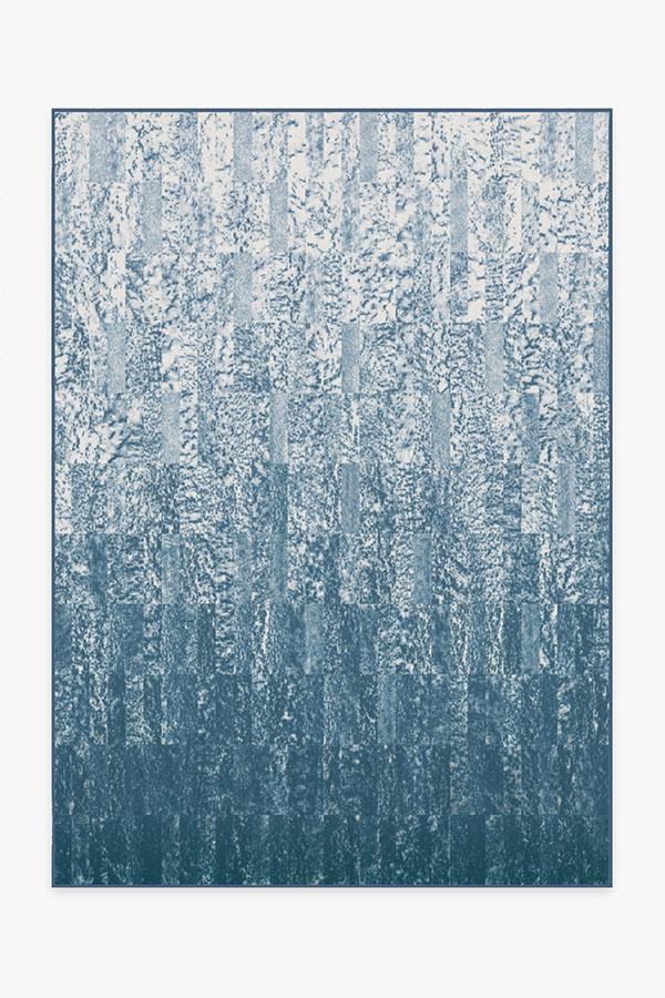Granite Ombre Slate Blue Rug 5'x7' | Stain-Resistant