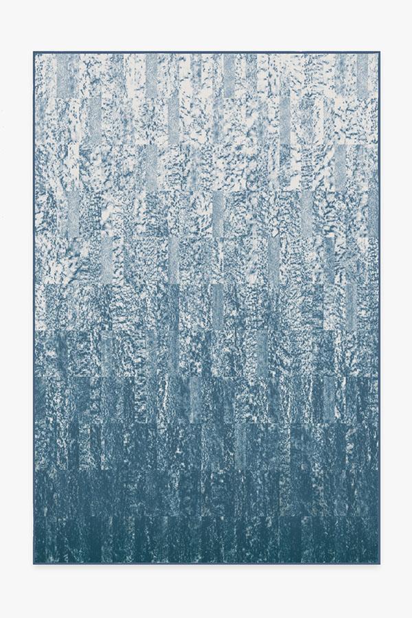 Granite Ombre Slate Blue Rug 6'x9' | Stain-Resistant