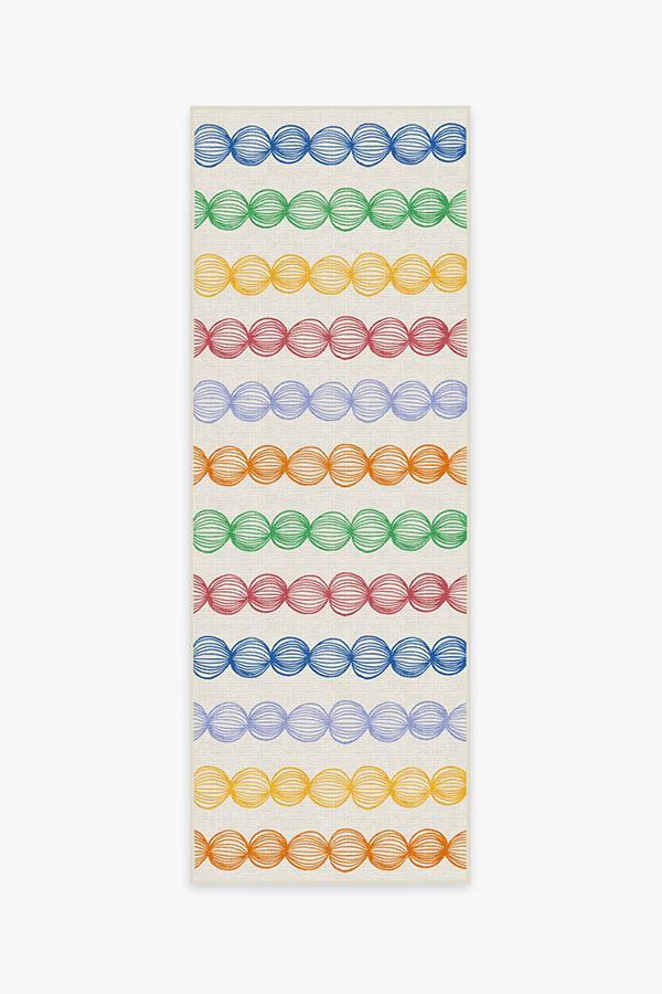 Gumdrops Multicolor Rug 2.5'x10' | Stain-Resistant