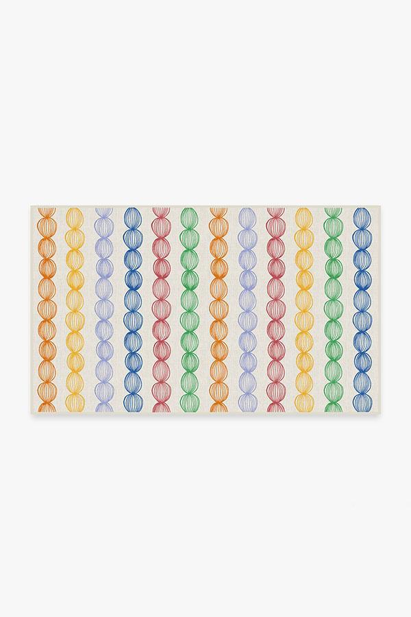 Gumdrops Multicolor Rug 3'x5' | Stain-Resistant