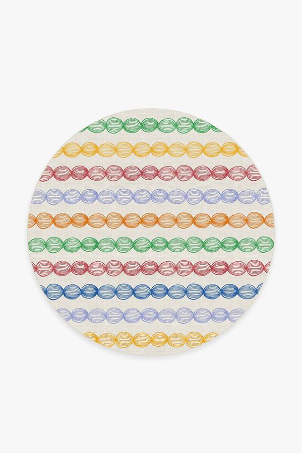 Gumdrops Multicolor Rug 6' Round | Stain-Resistant