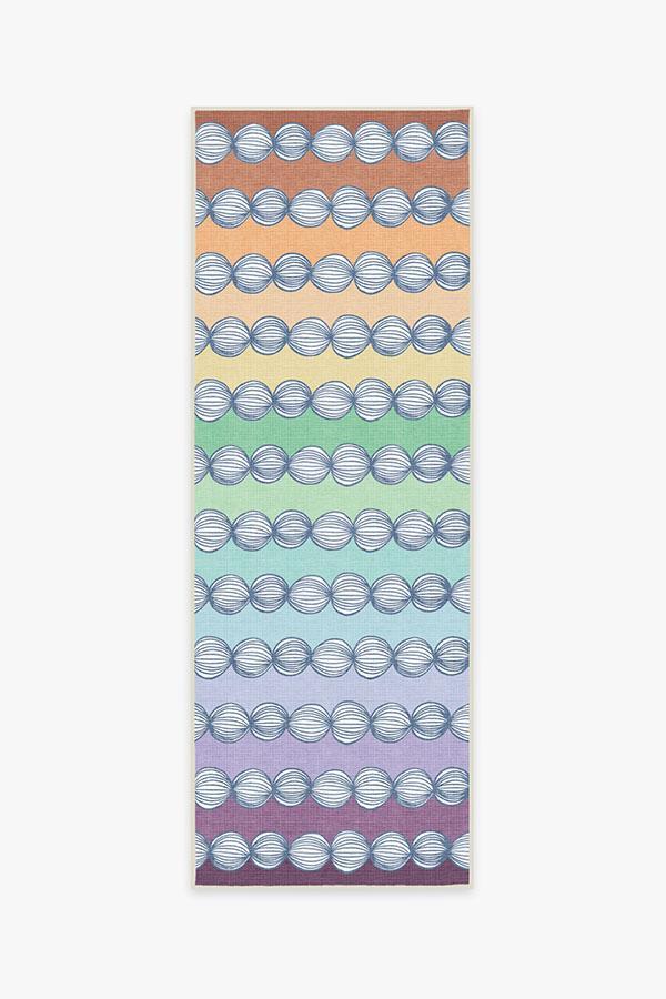 Gumdrops Rainbow Rug 2.5'x10' | Stain-Resistant
