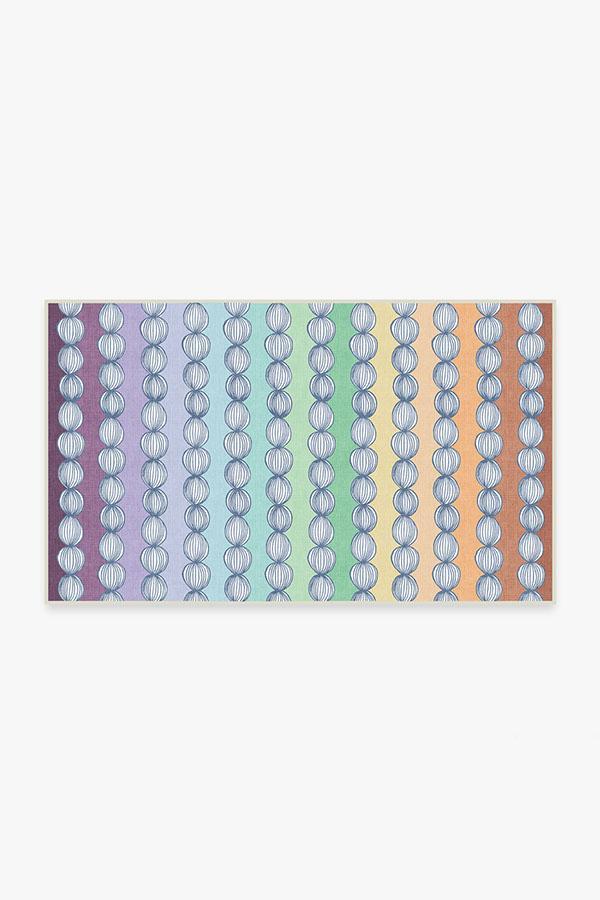 Gumdrops Rainbow Rug 3'x5' | Stain-Resistant