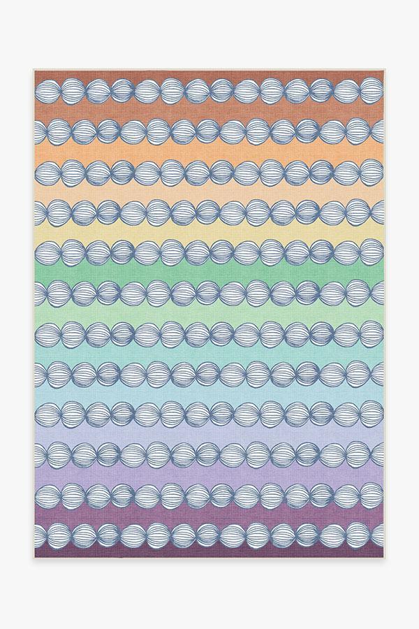 Gumdrops Rainbow Rug 5'x7' | Stain-Resistant