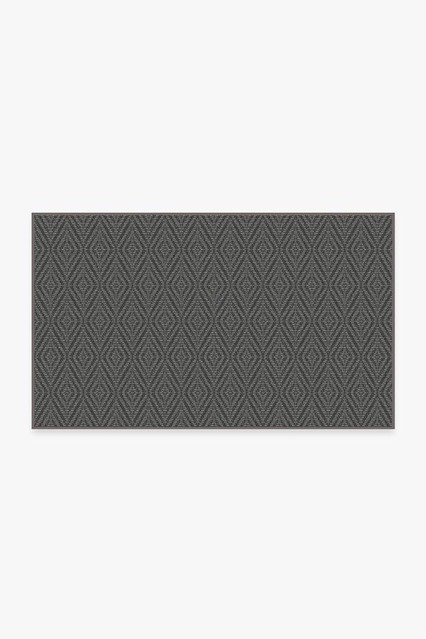 Outdoor Halo Diamond Grey Rug 3'x5' | Stain-Resistant