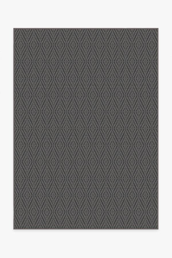 Outdoor Halo Diamond Grey Rug 5'x7' | Stain-Resistant