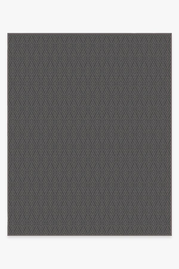 Outdoor Halo Diamond Grey Rug 8'x10' | Stain-Resistant