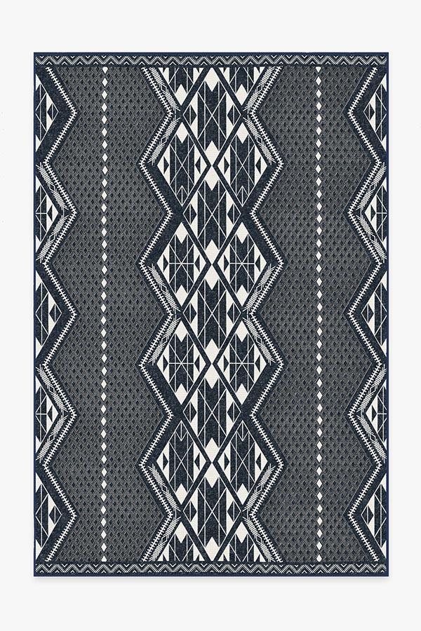 Halona Midnight Rug 6'x9' | Stain-Resistant