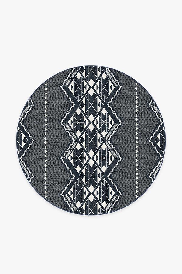Halona Midnight Rug 6' Round | Stain-Resistant