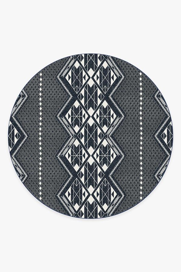 Halona Midnight Rug 8' Round | Stain-Resistant