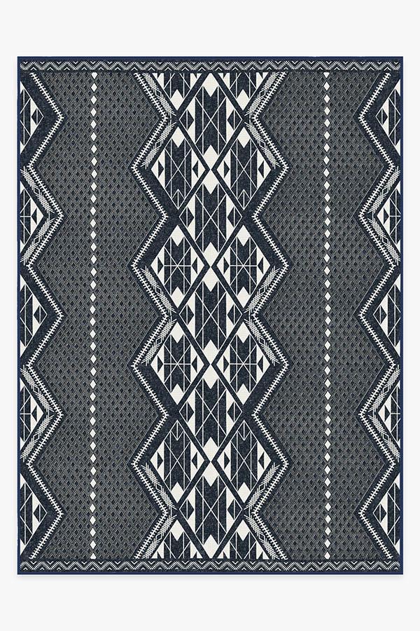 Halona Midnight Rug 9'x12' | Stain-Resistant