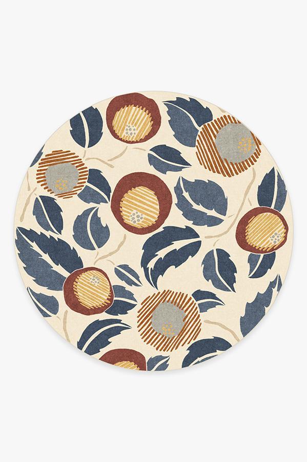 Hana Imari Rug 8' Round | Stain-Resistant