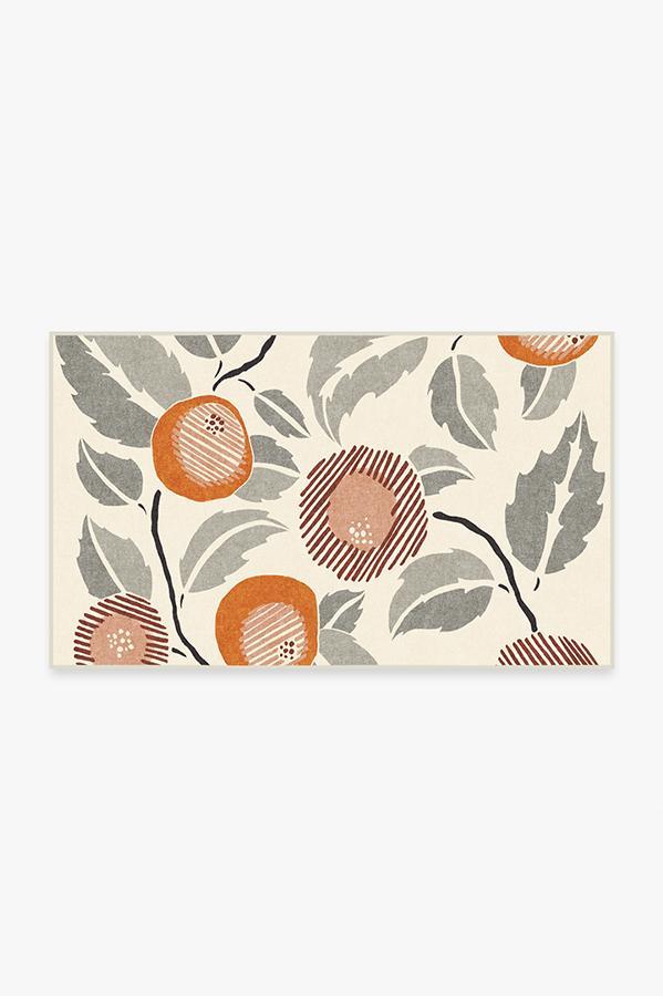 Hana Tiger Orange Rug 3'x5' | Stain-Resistant