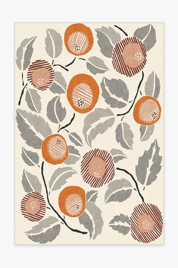 Hana Tiger Orange Rug 6'x9' | Stain-Resistant