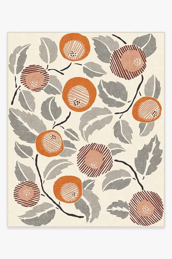 Hana Tiger Orange Rug 8'x10' | Stain-Resistant