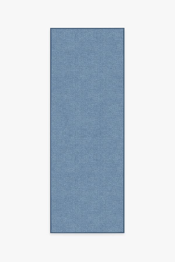 Heathered Solid Chambray Rug 2.5'x10' | Stain-Resistant