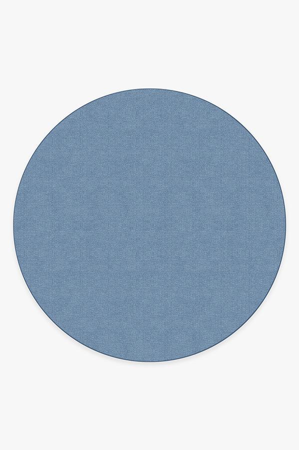 Heathered Solid Chambray Rug 8' Round | Stain-Resistant