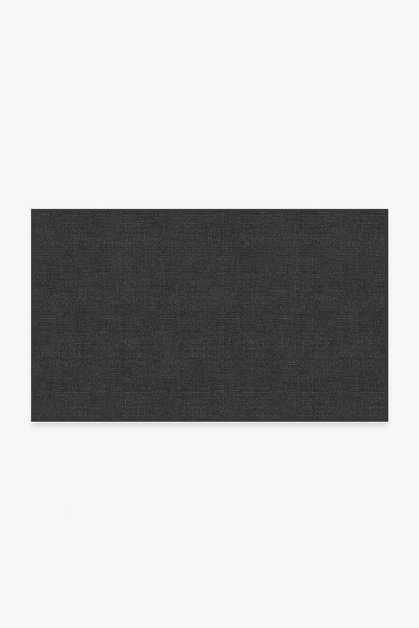 Heathered Solid Charcoal Rug 3'x5' | Stain-Resistant