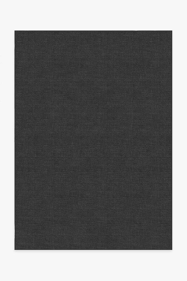 Heathered Solid Charcoal Rug 5'x7' | Stain-Resistant
