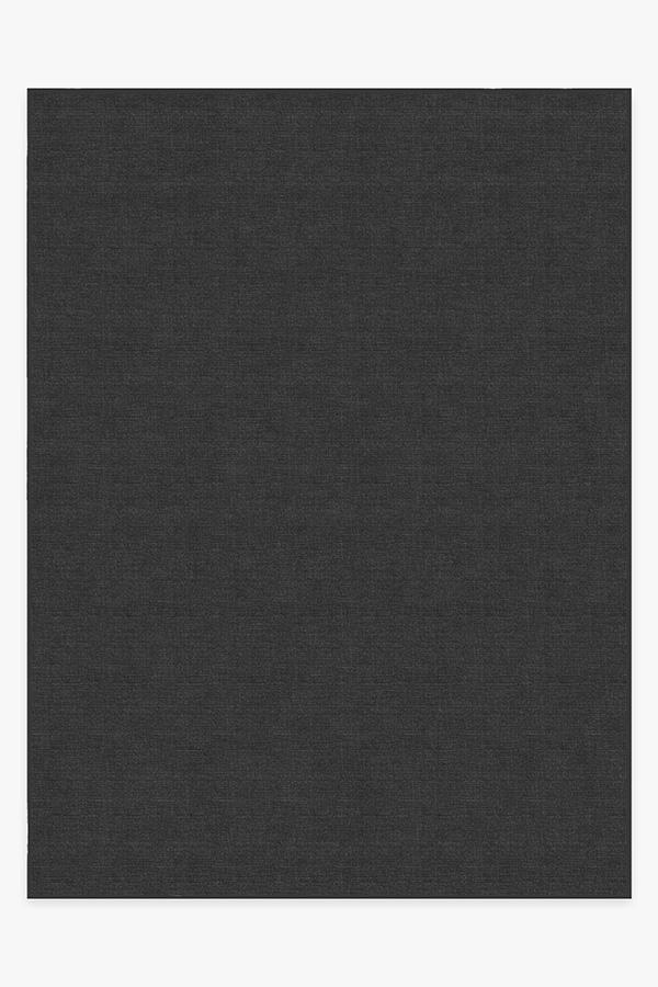 Heathered Solid Charcoal Rug 9'x12' | Stain-Resistant