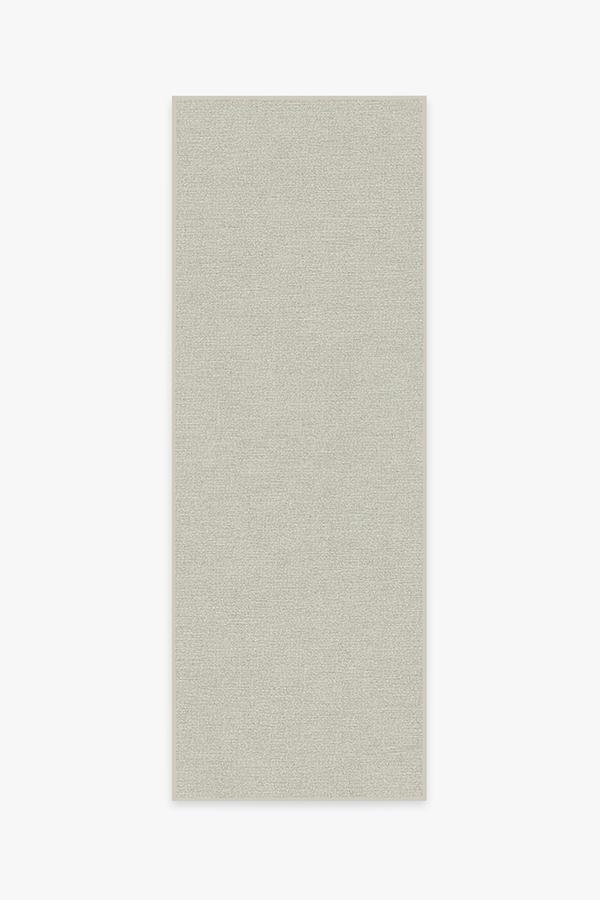 Heathered Solid Dove Grey Rug 2.5'x7' | Stain-Resistant