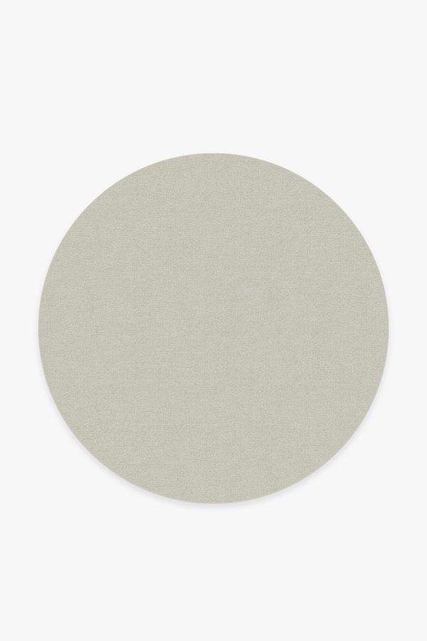 Heathered Solid Dove Grey Rug 6' Round | Stain-Resistant