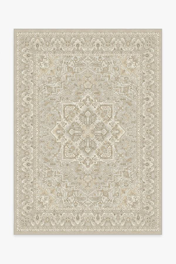 Hendesi Heriz Cream Rug 5'x7' | Stain-Resistant