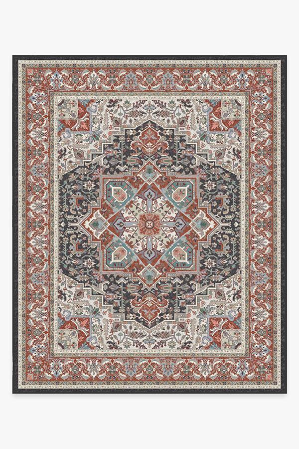 Hendesi Heriz Garnet Rug 8'x10' | Stain-Resistant
