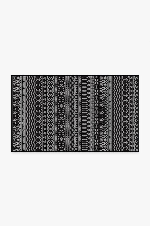 Henna Black Rug 3'x5' | Stain-Resistant