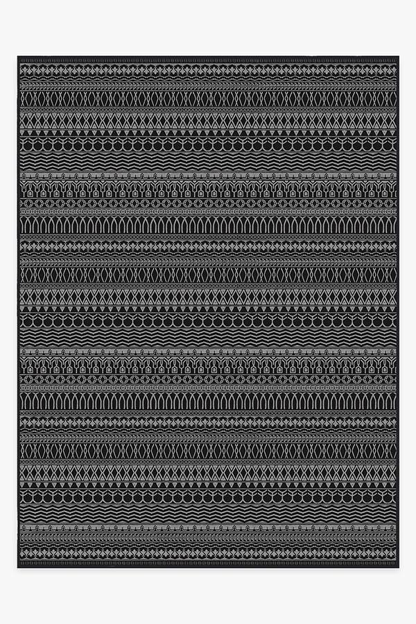 Henna Black Rug 9'x12' | Stain-Resistant