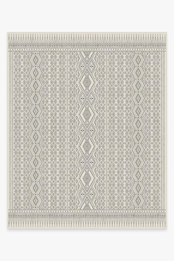 Herdanza Black & White Rug 8'x10' | Stain-Resistant