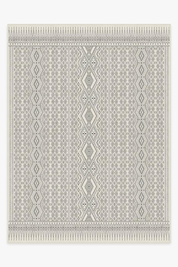 Herdanza Black & White Rug 9'x12' | Stain-Resistant