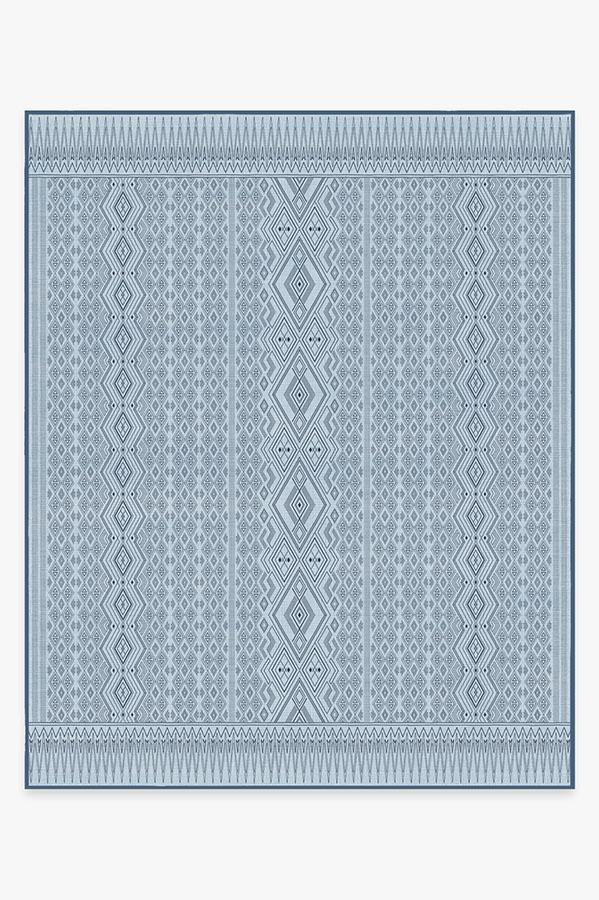 Herdanza Blue Overdye Rug 8'x10' | Stain-Resistant