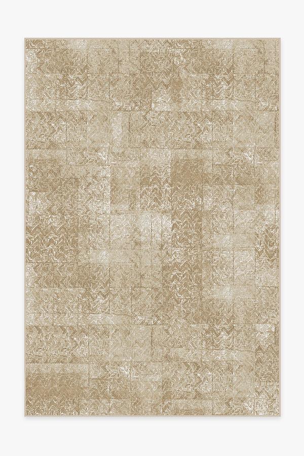 Herringbone Batik Natural Rug 6'x9' | Stain-Resistant