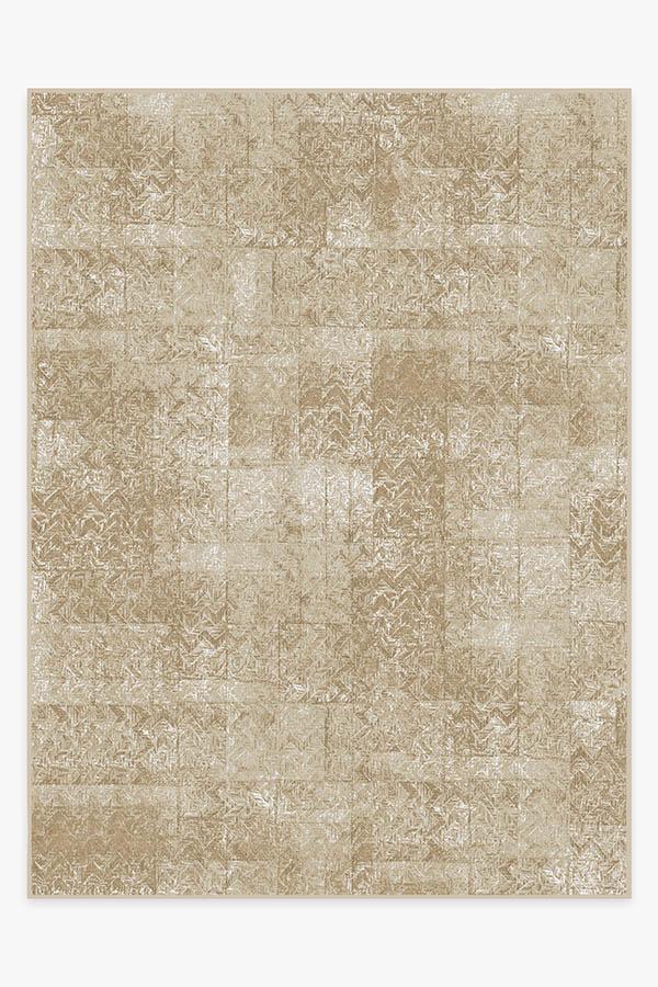 Herringbone Batik Natural Rug 9'x12' | Stain-Resistant