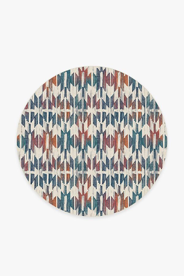 Hesperia Multicolor Rug 6' Round | Stain-Resistant