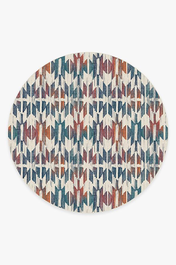 Hesperia Multicolor Rug 8' Round | Stain-Resistant