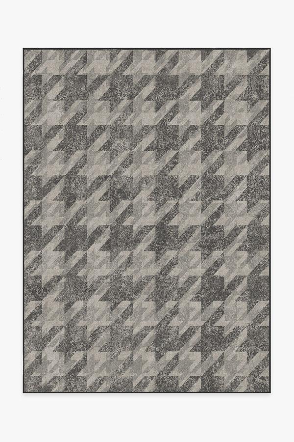 Houndstooth Rug 5'x7' | Stain-Resistant