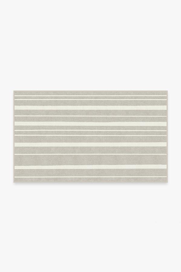 Hudson Stripe Grey Rug 3'x5' | Stain-Resistant