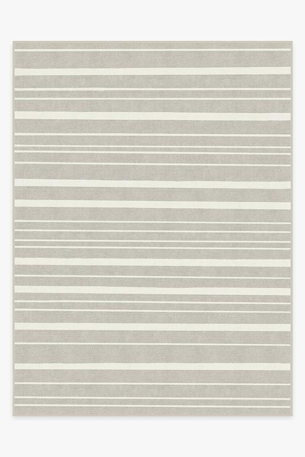 Hudson Stripe Grey Rug 9'x12' | Stain-Resistant